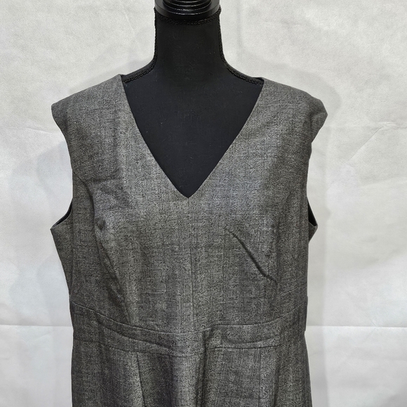 Mossimo Stretch Sleeveless Grey Sheath Dress Size 18 - Picture 2 of 7